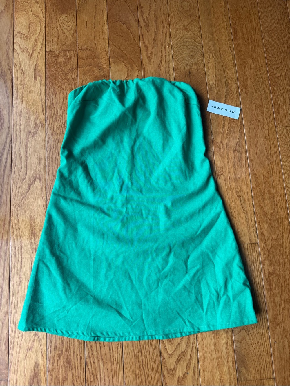 PacSun Turquoise Strapless A-Line Mini Skirt